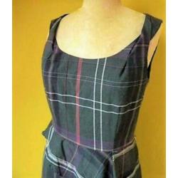Next design geruite pencil jurk pin-up vintage retro mt M