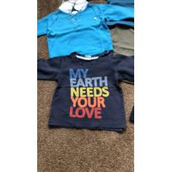 Hele mooie shirts babykleding mt 62! Zie foto’s €0,50 p st