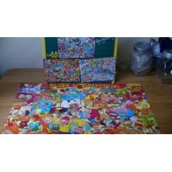 doos met 3 legpuzzels roy vogelzang compleet
