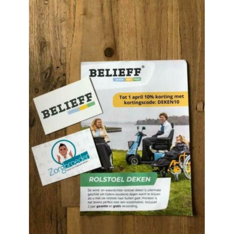 Stijlvolle waterdichte rolstoel deken Belieff - Voetenzak