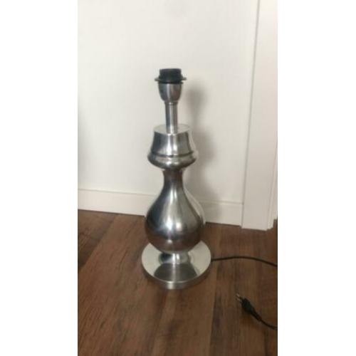 Lamp tafellamp chroom hoogte 45 cm
