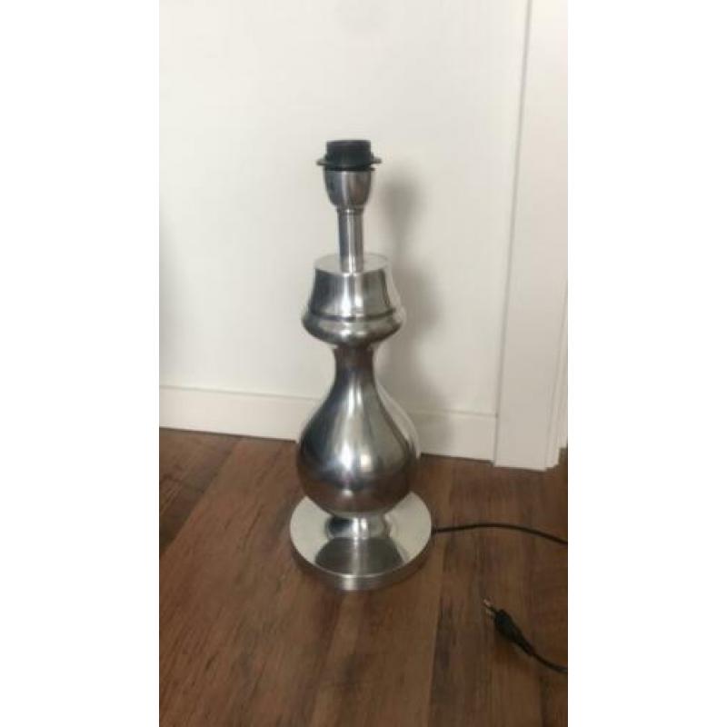Lamp tafellamp chroom hoogte 45 cm