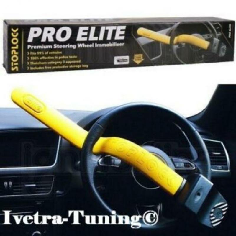 Stoplock Pro Elite/Stuurslot Voor Uw AUTO OF BESTELWAGEN