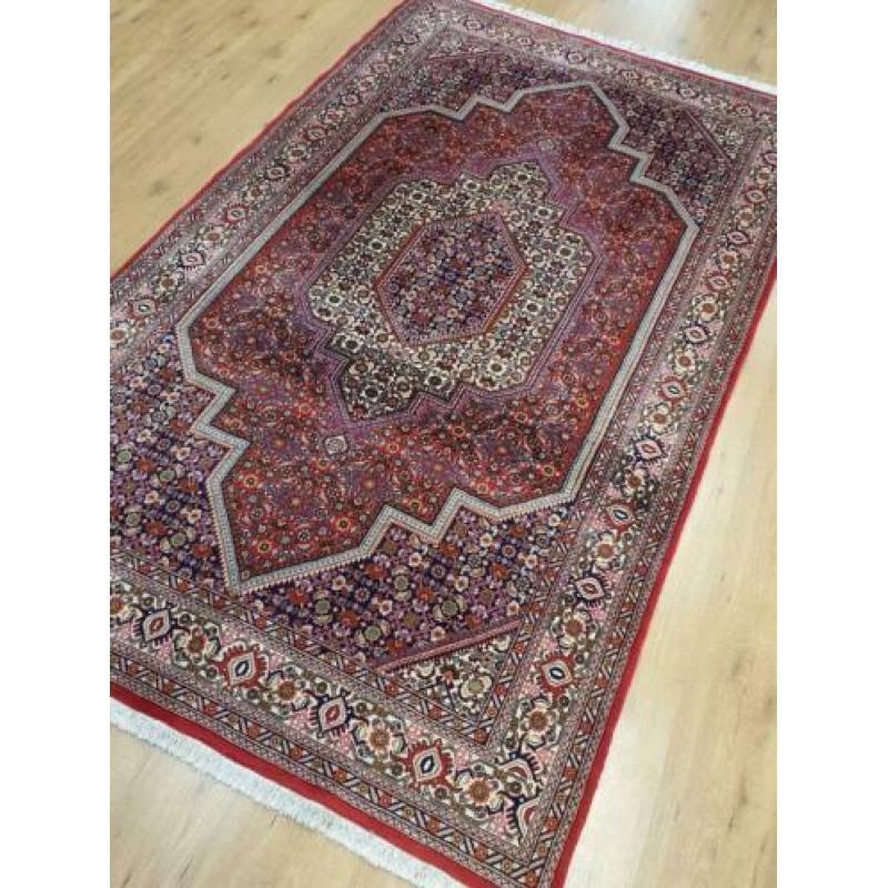 Vintage handgeknoopt perzisch tapijt Bidjar 237x140