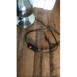 Lamp tafellamp chroom hoogte 45 cm