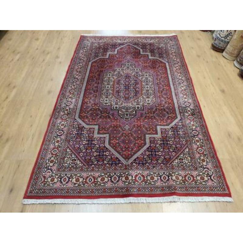 Vintage handgeknoopt perzisch tapijt Bidjar 237x140