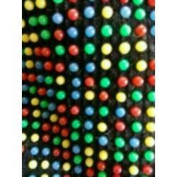 Super leuke retro vintage tas shopper zwarte rib kraaltjes
