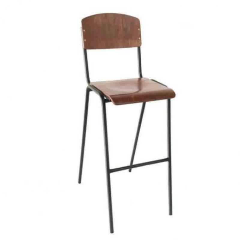 VINTAGE RESTAURANT STOELEN SCHOOLSTOELEN, stoel smokey 949