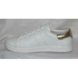 CARTOUX maat 39 lerensneaker wit/goud - gratis verzenden