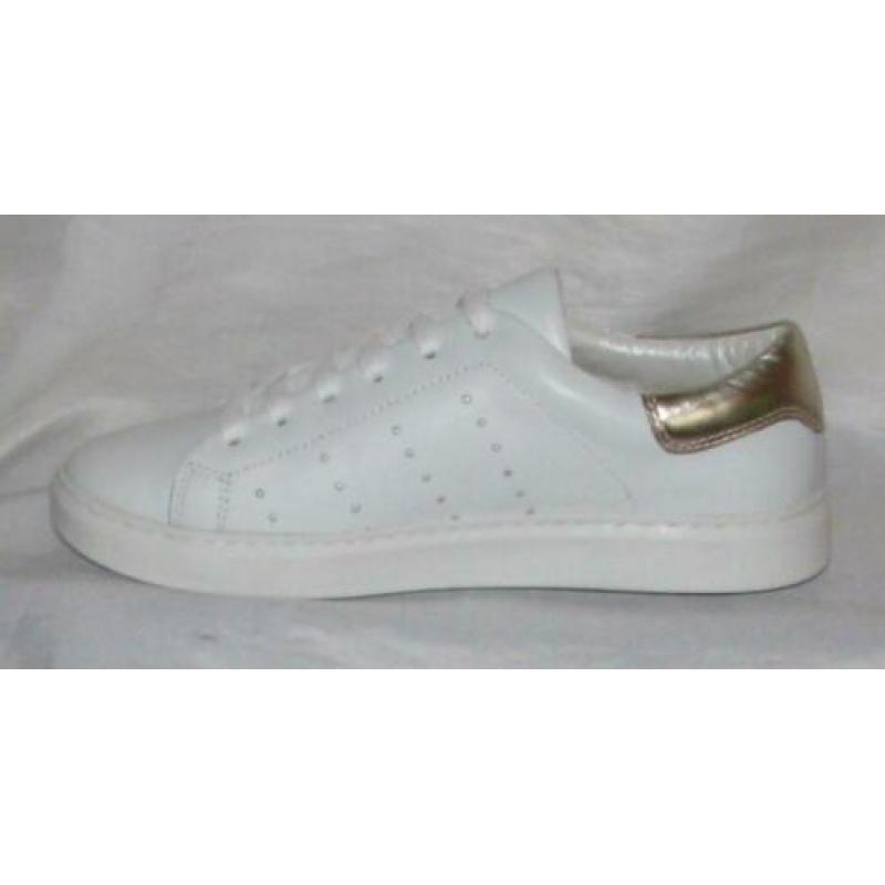 CARTOUX maat 39 lerensneaker wit/goud - gratis verzenden