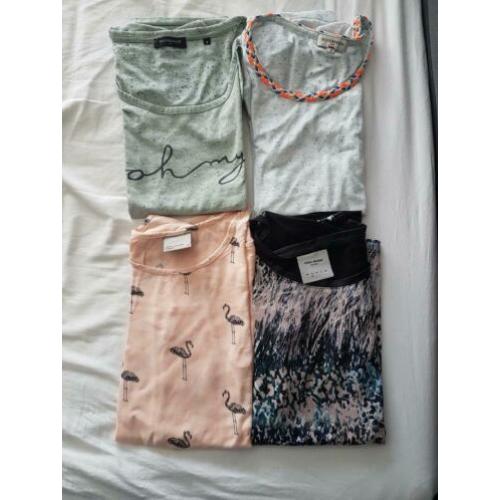 4 mooie T-shirts dames maat S