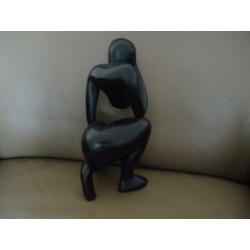 houten dame massief hoog 25cm---breed 12 cm 3,95