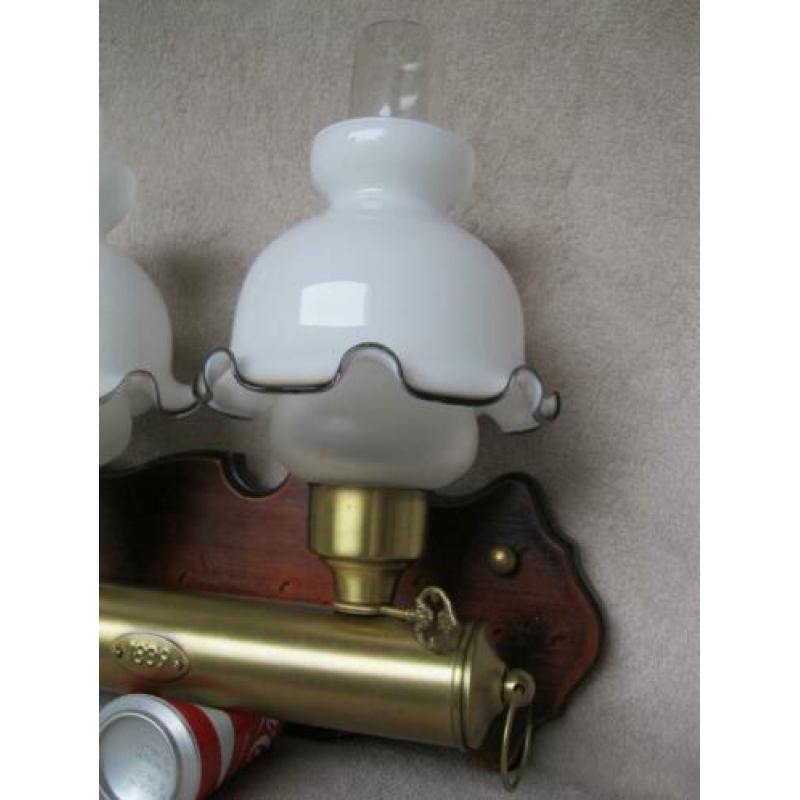 Vintage dubbele scheepslamp wandlamp