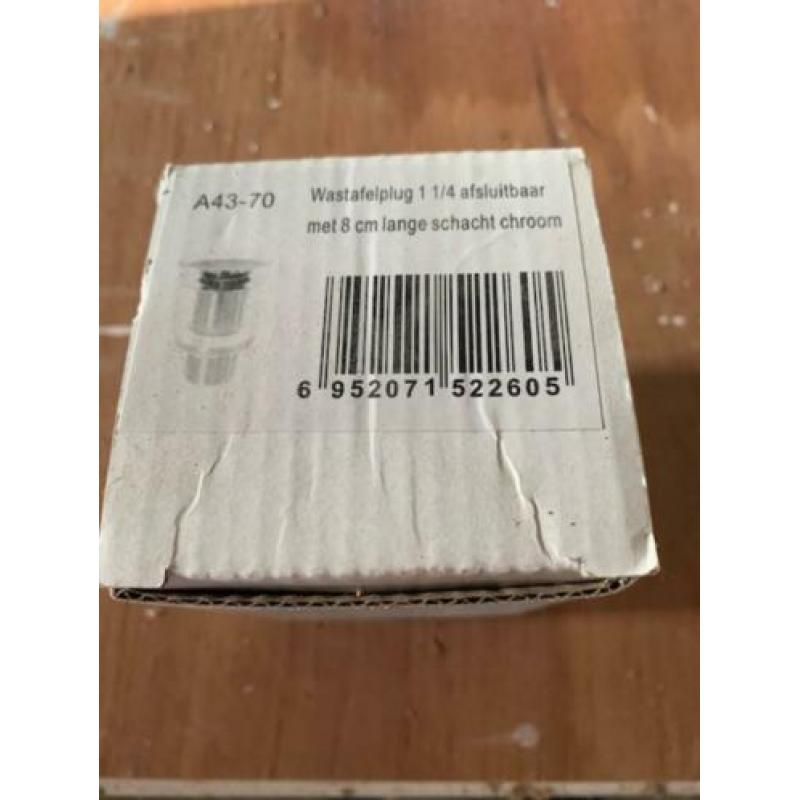 afsluitbare sifon chroom - nieuw in doos