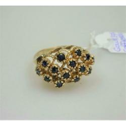Ring goud met saffieren / Z6206