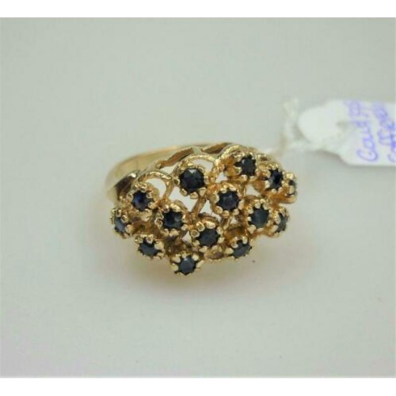 Ring goud met saffieren / Z6206