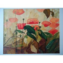 Kleurrijke aquarel van planten