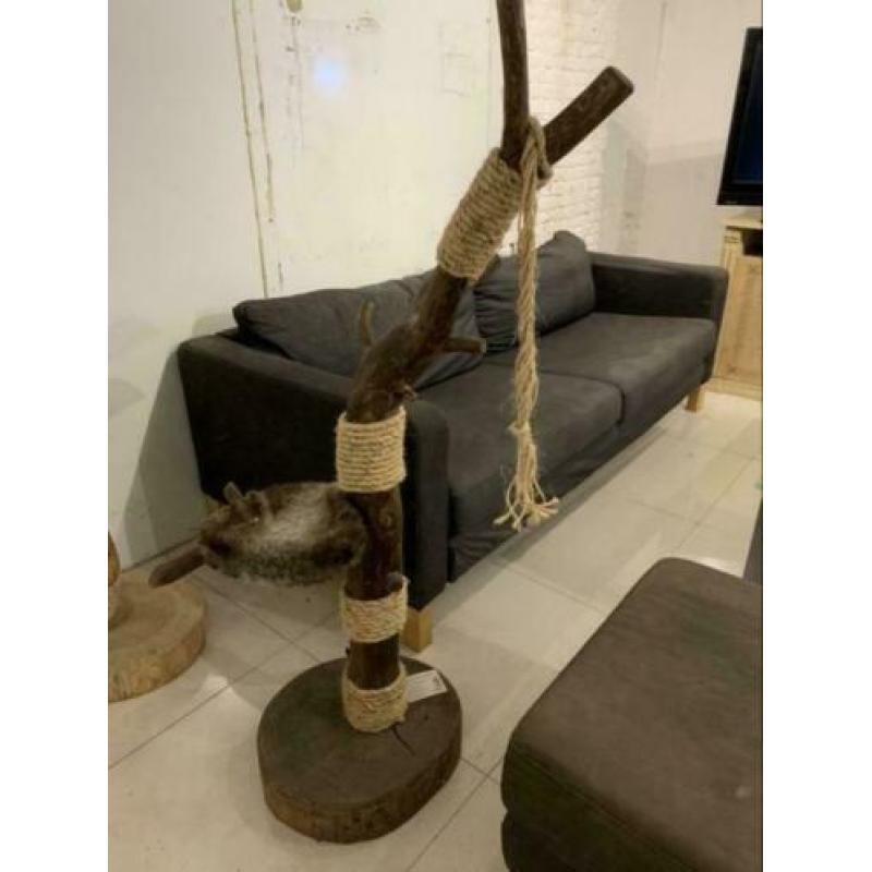 Massief eiken houten krabpaal
