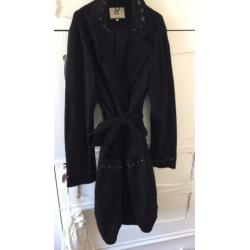 Noa noa jas trenchcoat model wol stenen M