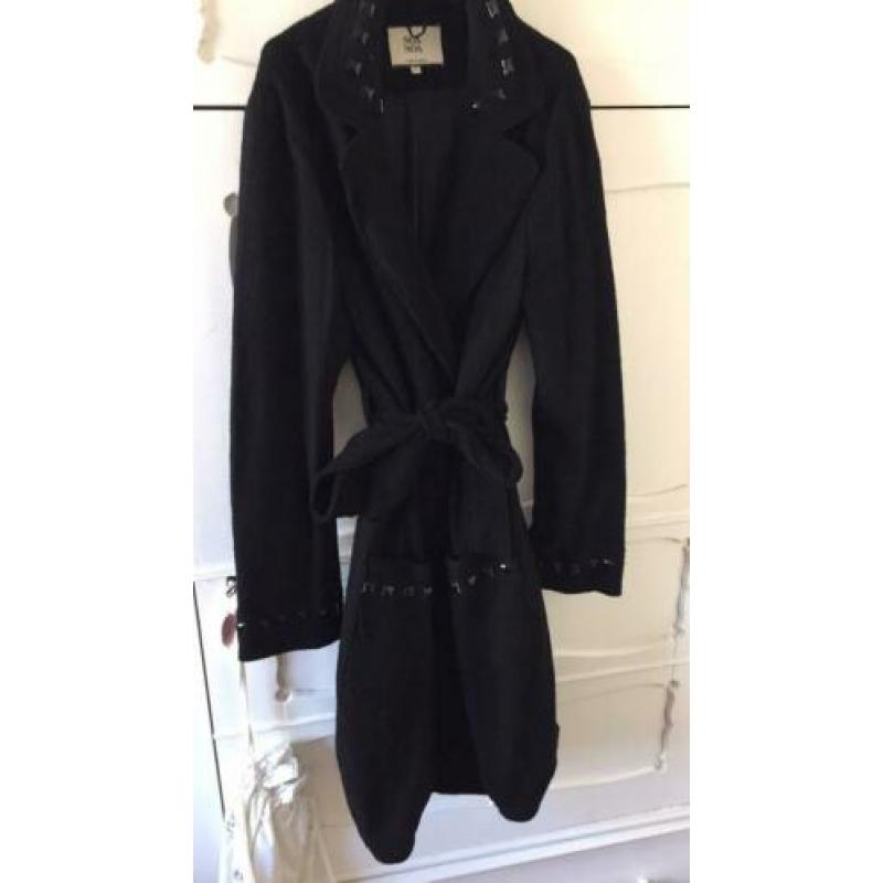 Noa noa jas trenchcoat model wol stenen M