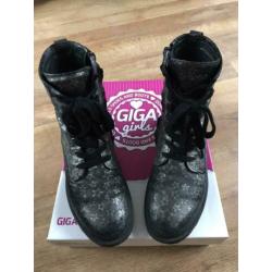 Mooie zwart/zilver laarzen van Giga Girls/Shoes maat 36