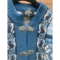Noors wollen vest vintage maat 52