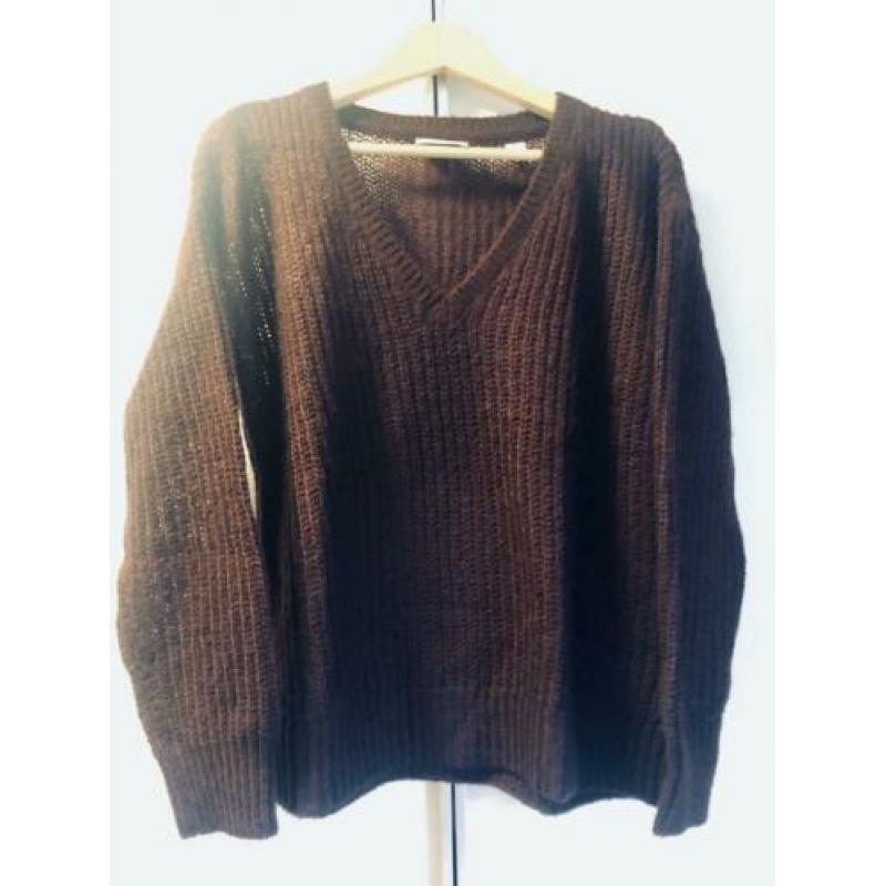 Maison Scotch trui donkerpaars aubergine maat S