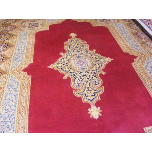 Handgeknoopt Perzisch Tapijt Kerman-Iran Maat:3.05X2.90,CM
