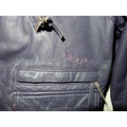 Pepe jeans leren jas meisjes
