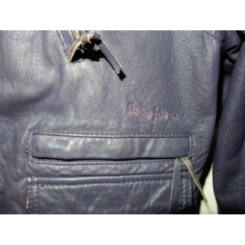Pepe jeans leren jas meisjes