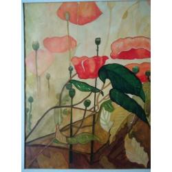 Kleurrijke aquarel van planten