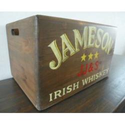 Vintage kist/krat/ Jameson Ierse whiskey/industrieel/mancave