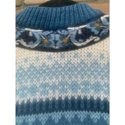 Noors wollen vest vintage maat 52
