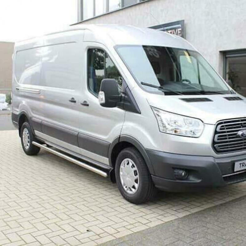 Sidebars ford transit l2 2012+ hoogglans rvs €435 excl btw
