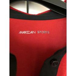 Marc cain marccain sports rode pullover polo met kant maat 2