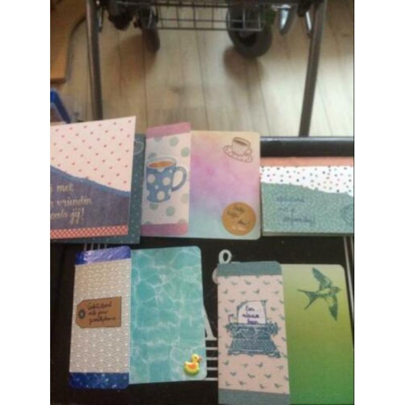 5 kaarten met diverse thema’s in bullet journal-stijl; set H