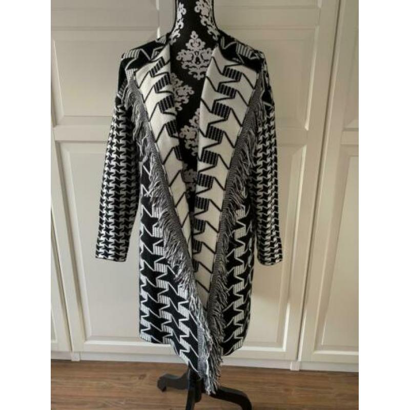 NIEUW Leo & Ugo lang, zwart/wit vest maat 38/40