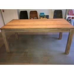 teak houten tafel 180x90x79(lxbxh)