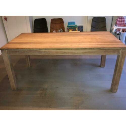 teak houten tafel 180x90x79(lxbxh)