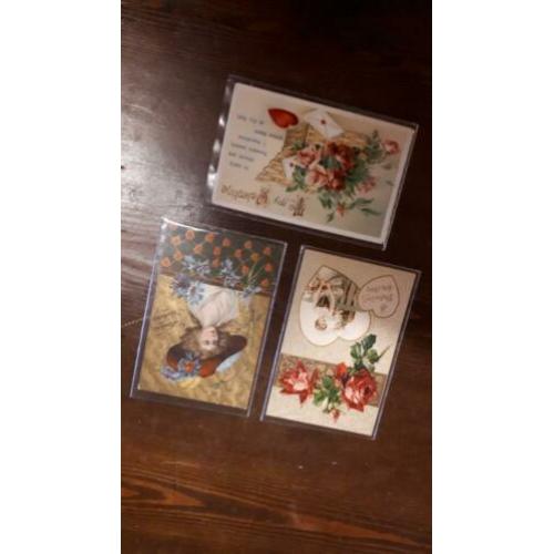 diverse oude romantische kaartjes