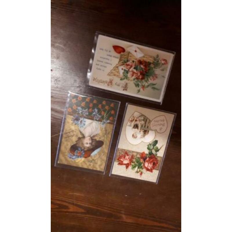 diverse oude romantische kaartjes