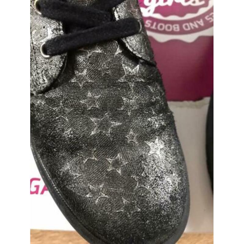 Mooie zwart/zilver laarzen van Giga Girls/Shoes maat 36