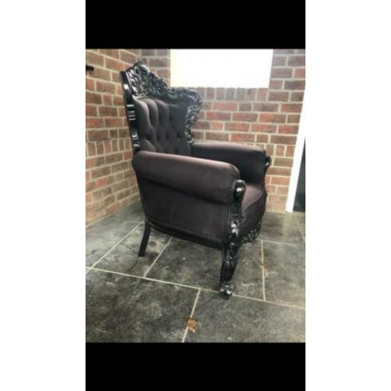 Mooie Queen Anne/Barok stoel/fauteuil....!