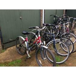 Tekoop partij opknap fietsen 11 stuks €125,- euro