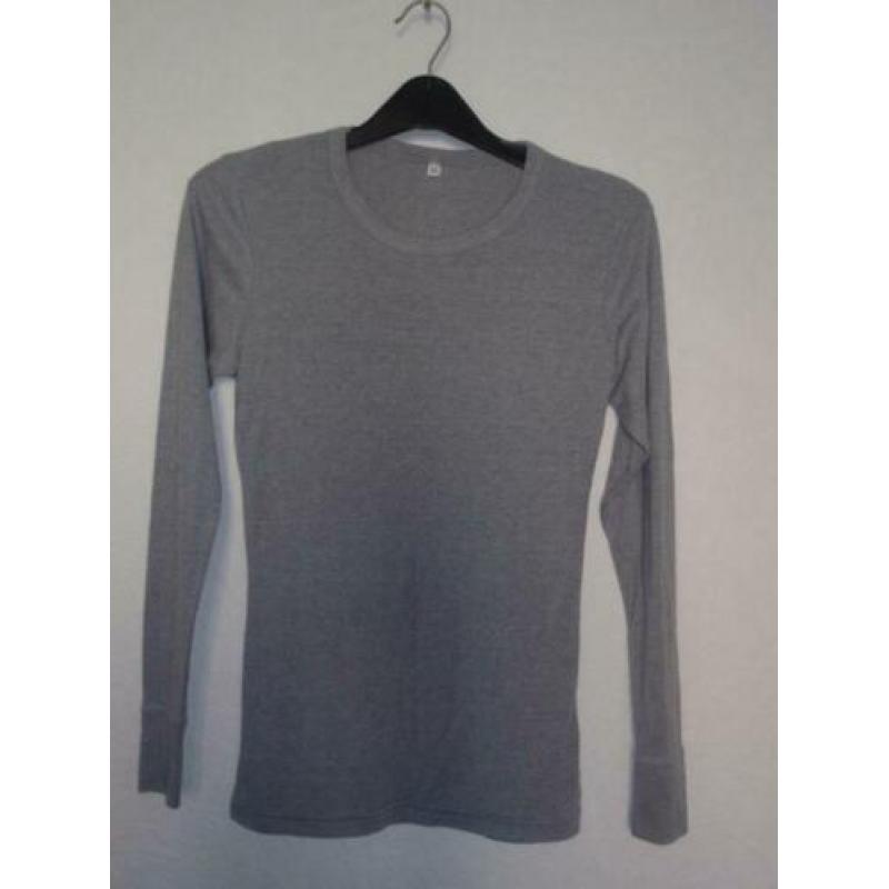 Maat m - grijs lange mouw tshirt