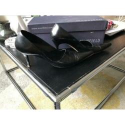 Mooie zwart leren pumps mt 39
