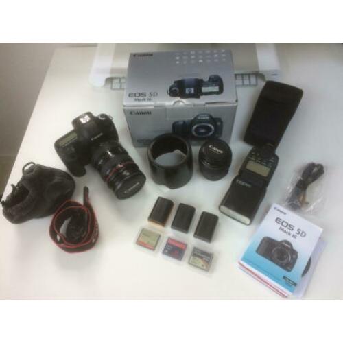 Canon set! 5D Mark III + 24-70 f/2.8 + 85mm f.1.8 + meer