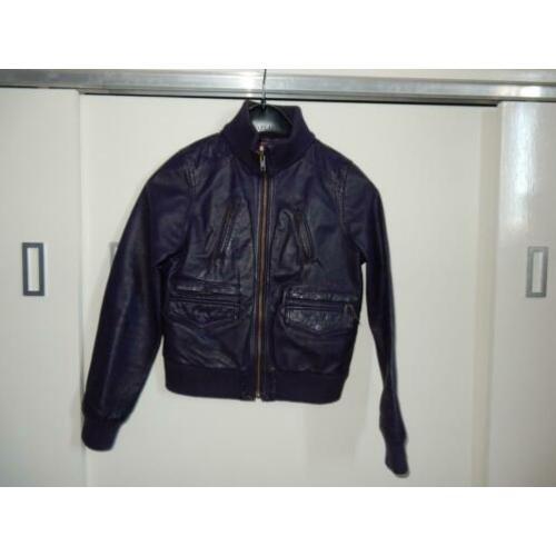 Pepe jeans leren jas meisjes