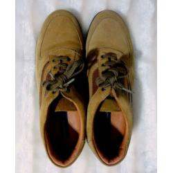 Lichtbruine echte suède veterschoenen van Tommy Hilfiger