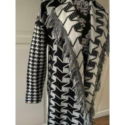NIEUW Leo & Ugo lang, zwart/wit vest maat 38/40